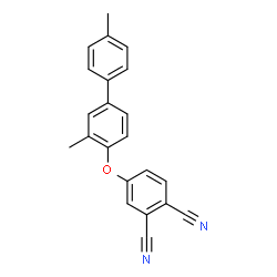 ChemSpider 2D Image | 4-(3,4'-Dimethyl-biphenyl-4-yloxy)-phthalonitrile | C22H16N2O
