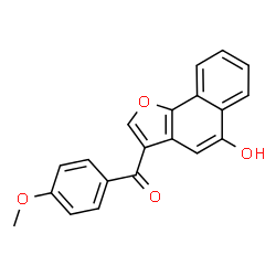 ChemSpider 2D Image | (5-Hydroxynaphtho[1,2-b]furan-3-yl)(4-methoxyphenyl)methanone | C20H14O4
