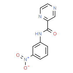 ChemSpider 2D Image | N-(3-Nitrophenyl)-2-pyrazinecarboxamide | C11H8N4O3
