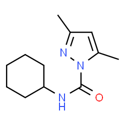 ChemSpider 2D Image | N-Cyclohexyl-3,5-dimethyl-1H-pyrazole-1-carboxamide | C12H19N3O