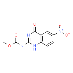 ChemSpider 2D Image | Methyl (6-nitro-4-oxo-1,4-dihydro-2-quinazolinyl)carbamate | C10H8N4O5