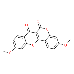 ChemSpider 2D Image | 3,10-Dimethoxy-6H,7H-chromeno[4,3-b]chromene-6,7-dione | C18H12O6
