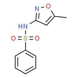 ChemSpider 2D Image | N-(5-Methyl-1,2-oxazol-3-yl)benzenesulfonamide | C10H10N2O3S