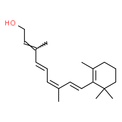 ChemSpider 2D Image | 9-cis Retinol | C20H30O