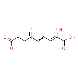 ChemSpider 2D Image | 2-hydroxy-6-oxonona-2,4-dienedioic acid | C9H10O6