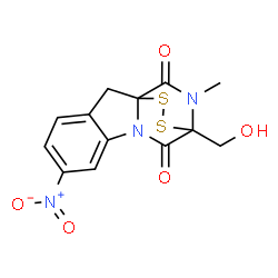ChemSpider 2D Image | GLIONITRIN A | C13H11N3O5S2