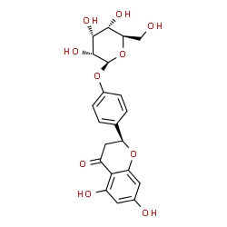 ChemSpider 2D Image | Naringenin 4'-O-glucoside | C21H22O10