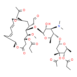 ChemSpider 2D Image | Midecamycin acetate | C45H71NO17