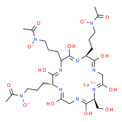 ChemSpider 2D Image | Gallichrome | C28H44GaN9O13