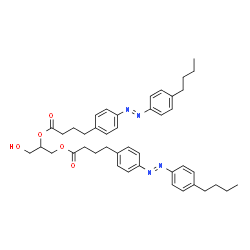 ChemSpider 2D Image | 3-Hydroxy-1,2-propanediyl bis(4-{4-[(E)-(4-butylphenyl)diazenyl]phenyl}butanoate) | C43H52N4O5