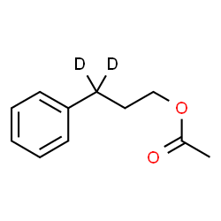 ChemSpider 2D Image | 3-Phenyl(3,3-~2~H_2_)propyl acetate | C11H12D2O2