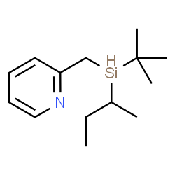 ChemSpider 2D Image | 2-{[sec-Butyl(2-methyl-2-propanyl)silyl]methyl}pyridine | C14H25NSi