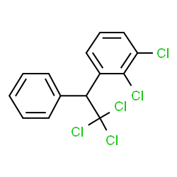 ChemSpider 2D Image | 1,2-Dichloro-3-(2,2,2-trichloro-1-phenylethyl)benzene | C14H9Cl5