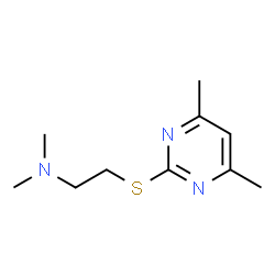 ChemSpider 2D Image | [2-(4,6-Dimethyl-pyrimidin-2-ylsulfanyl)-ethyl]-dimethyl-amine | C10H17N3S