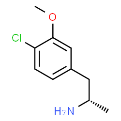 ChemSpider 2D Image | (2S)-1-(4-Chloro-3-methoxyphenyl)-2-propanamine | C10H14ClNO