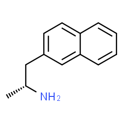 ChemSpider 2D Image | (2R)-1-(2-Naphthyl)-2-propanamine | C13H15N