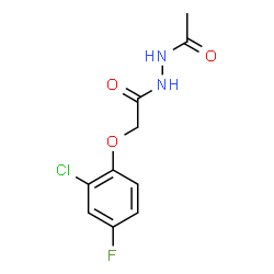 ChemSpider 2D Image | N'-Acetyl-2-(2-chloro-4-fluorophenoxy)acetohydrazide | C10H10ClFN2O3