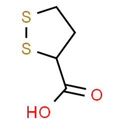 ChemSpider 2D Image | dithiolane-3-carboxylic acid | C4H6O2S2