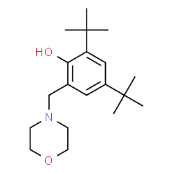ChemSpider 2D Image | 2,4-di-tert-butyl-6-(morpholin-4-ylmethyl)phenol | C19H31NO2
