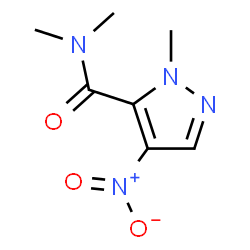 ChemSpider 2D Image | N,N,1-Trimethyl-4-nitro-1H-pyrazole-5-carboxamide | C7H10N4O3