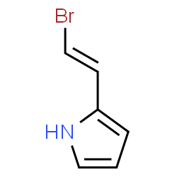 ChemSpider 2D Image | 2-[(E)-2-Bromovinyl]-1H-pyrrole | C6H6BrN