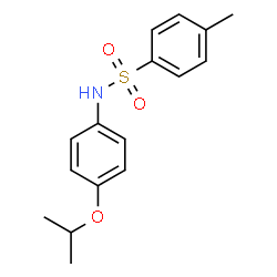 ChemSpider 2D Image | N-(4-Isopropoxyphenyl)-4-methylbenzenesulfonamide | C16H19NO3S