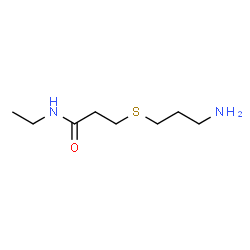 ChemSpider 2D Image | 3-[(3-Aminopropyl)sulfanyl]-N-ethylpropanamide | C8H18N2OS