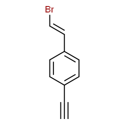 ChemSpider 2D Image | 1-[(E)-2-Bromovinyl]-4-ethynylbenzene | C10H7Br