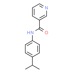 ChemSpider 2D Image | N-(4-Isopropylphenyl)nicotinamide | C15H16N2O