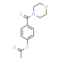 ChemSpider 2D Image | 4-(4-Morpholinylcarbonothioyl)phenyl acetate | C13H15NO3S