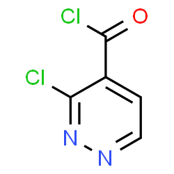 ChemSpider 2D Image | 3-Chloro-4-pyridazinecarbonyl chloride | C5H2Cl2N2O