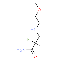 ChemSpider 2D Image | 2,2-Difluoro-3-[(2-methoxyethyl)amino]propanamide | C6H12F2N2O2