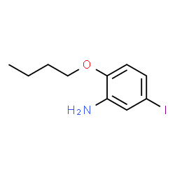 ChemSpider 2D Image | 2-Butoxy-5-iodoaniline | C10H14INO
