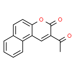 ChemSpider 2D Image | 2-ACETYL-3H-BENZO(F)CHROMEN-3-ONE | C15H10O3