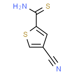ChemSpider 2D Image | 4-Cyano-2-thiophenecarbothioamide | C6H4N2S2