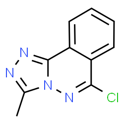ChemSpider 2D Image | 6-Chloro-3-methyl[1,2,4]triazolo[3,4-a]phthalazine | C10H7ClN4