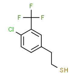 ChemSpider 2D Image | 2-[4-Chloro-3-(trifluoromethyl)phenyl]ethanethiol | C9H8ClF3S