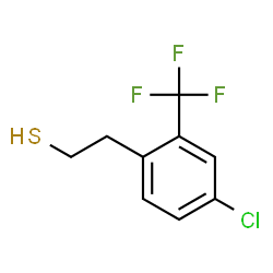 ChemSpider 2D Image | 2-[4-Chloro-2-(trifluoromethyl)phenyl]ethanethiol | C9H8ClF3S