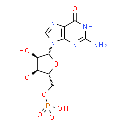 ChemSpider 2D Image | Guanosine monophosphate | C10H14N5O8P