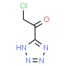 ChemSpider 2D Image | 2-Chloro-1-(1H-tetrazol-5-yl)ethanone | C3H3ClN4O