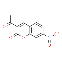ChemSpider 2D Image | 3-Acetyl-7-nitro-chromen-2-one | C11H7NO5