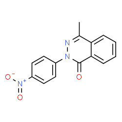 ChemSpider 2D Image | 4-Methyl-2-(4-nitrophenyl)-1(2H)-phthalazinone | C15H11N3O3