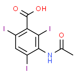 ChemSpider 2D Image | Acetrizoic Acid | C9H6I3NO3