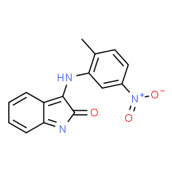 ChemSpider 2D Image | 3-[(2-Methyl-5-nitrophenyl)amino]-2H-indol-2-one | C15H11N3O3