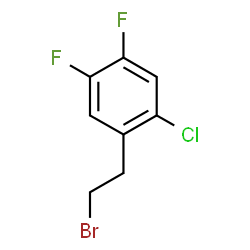 ChemSpider 2D Image | 1-(2-Bromoethyl)-2-chloro-4,5-difluorobenzene | C8H6BrClF2