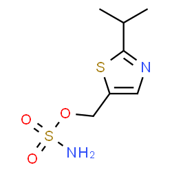 ChemSpider 2D Image | (2-Isopropyl-1,3-thiazol-5-yl)methyl sulfamate | C7H12N2O3S2