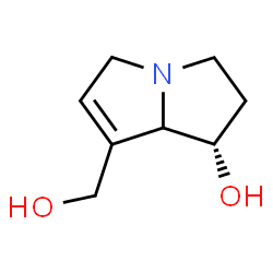 ChemSpider 2D Image | (1S)-7-(Hydroxymethyl)-2,3,5,7a-tetrahydro-1H-pyrrolizin-1-ol | C8H13NO2