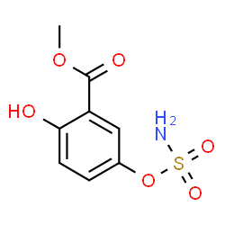 ChemSpider 2D Image | Methyl 2-hydroxy-5-(sulfamoyloxy)benzoate | C8H9NO6S