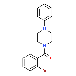 ChemSpider 2D Image | (2-Bromophenyl)(4-phenyl-1-piperazinyl)methanone | C17H17BrN2O