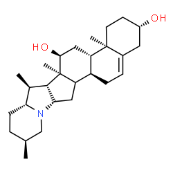 ChemSpider 2D Image | (3beta,12alpha,14xi)-Solanid-5-en-3,12-diol | C27H43NO2